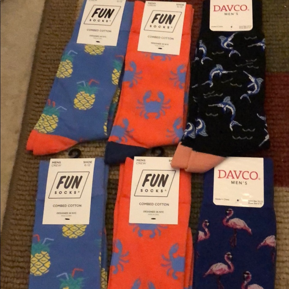 Fun socks six pairs